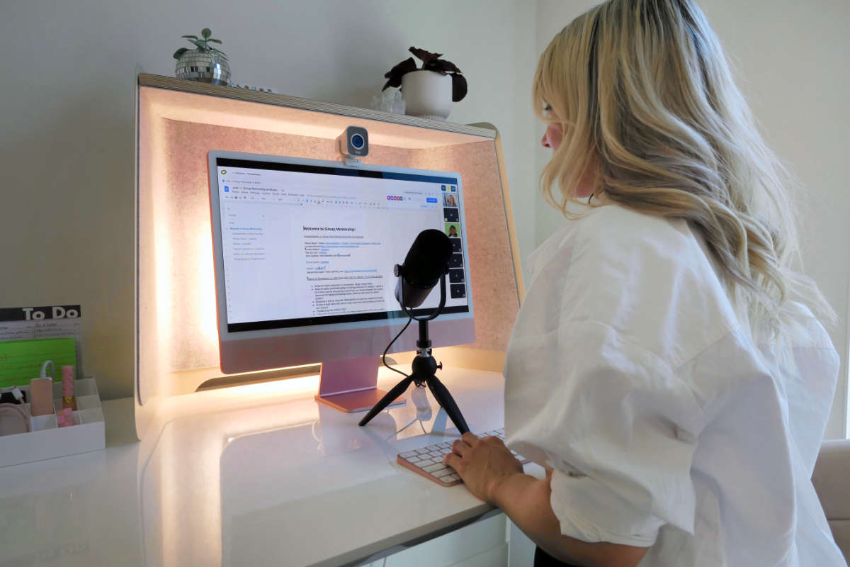 content creator creating new content to be posted online