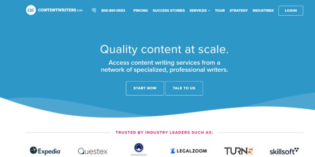 contentwriters.com website