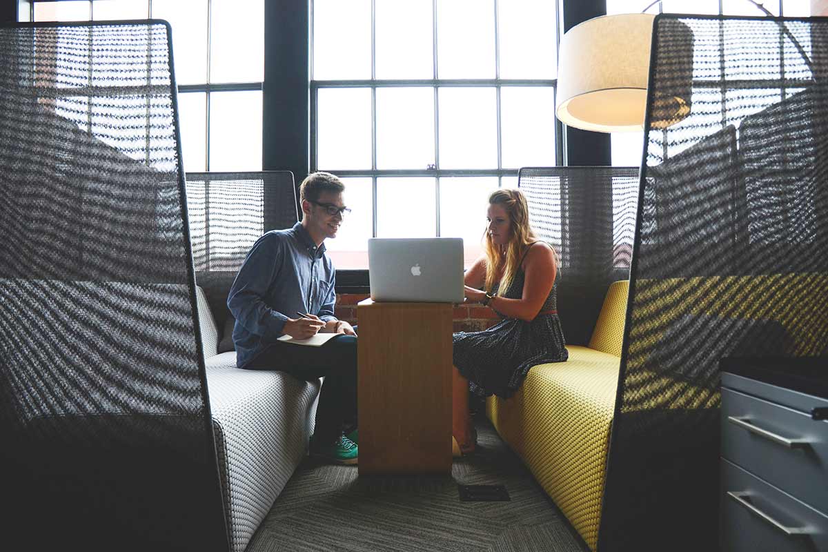 man interviewing a digital marketing candidate questions