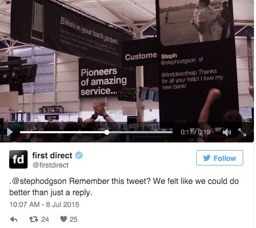 First Direct marketing campaign