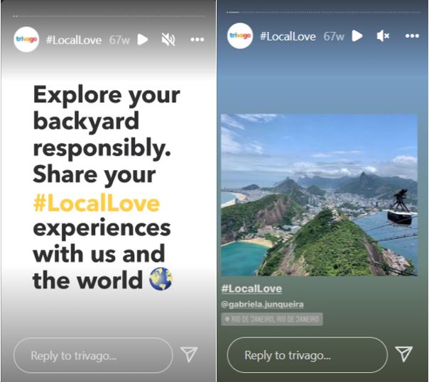 Trivago locallove hashtag Instagram